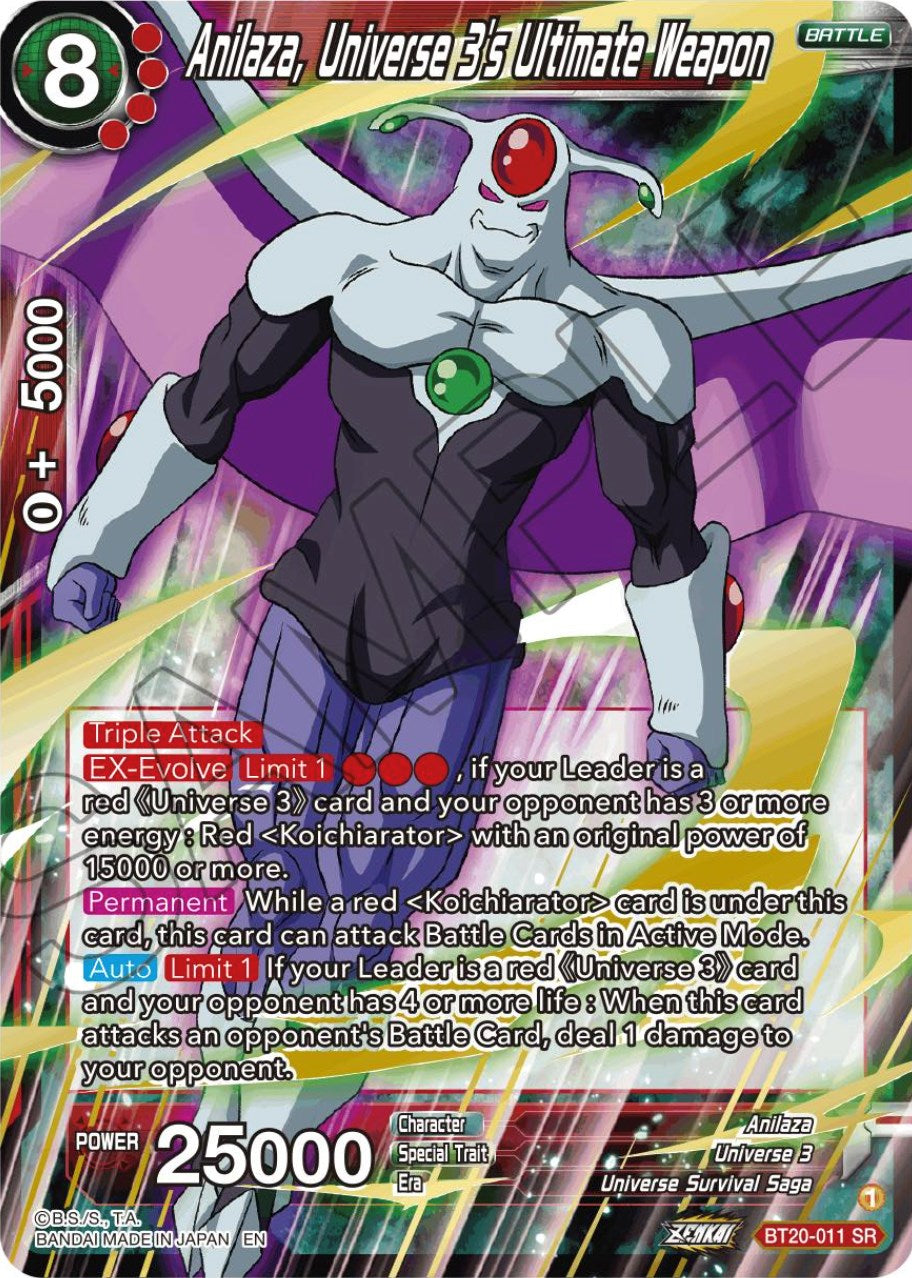 Anilaza, Universe 3's Ultimate Weapon (BT20-011) [Power Absorbed] | Enigma On Main