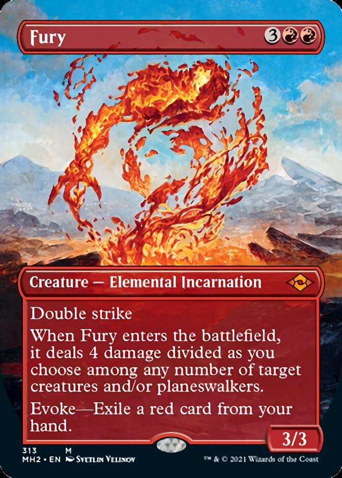 Fury (Borderless Alternate Art) [Modern Horizons 2] | Enigma On Main