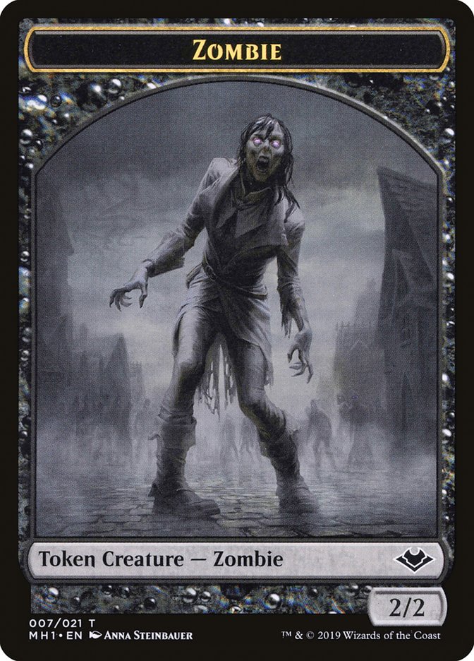 Marit Lage // Zombie Double-Sided Token [Modern Horizons Tokens] | Enigma On Main