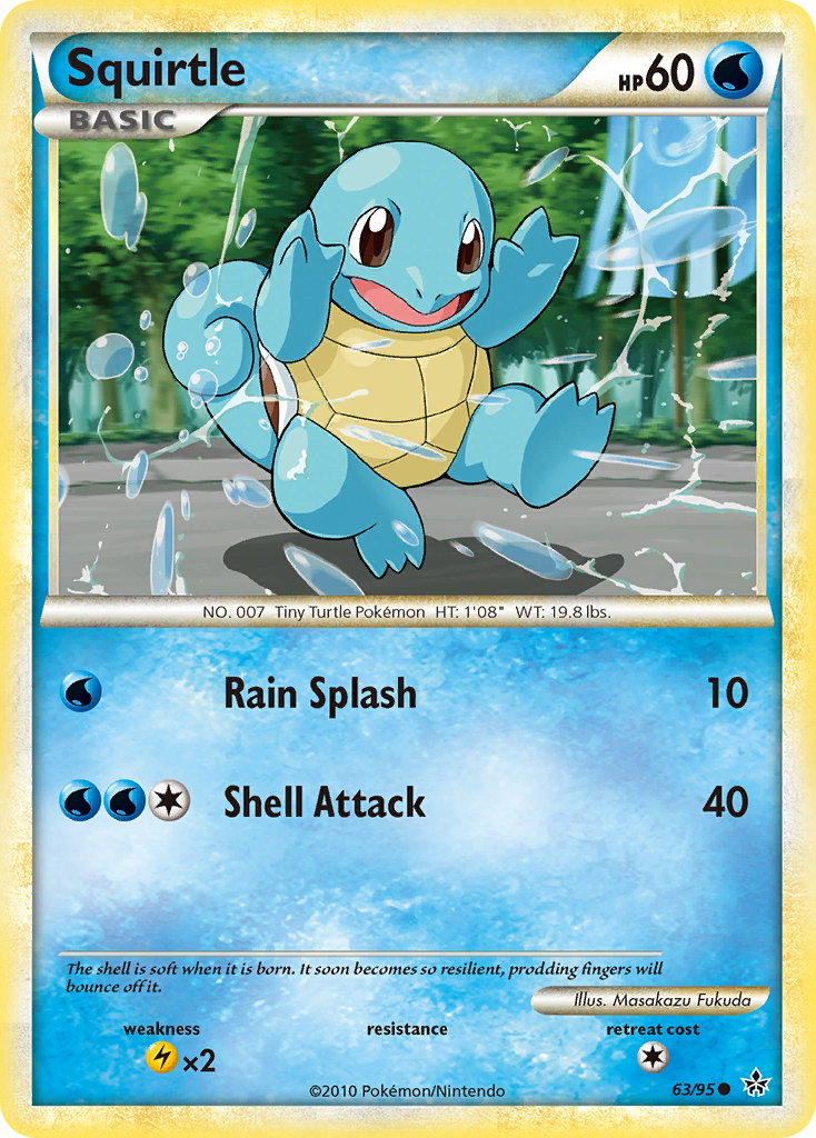 Squirtle (63/95) [HeartGold & SoulSilver: Unleashed] | Enigma On Main