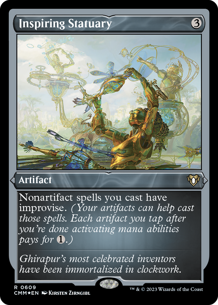 Inspiring Statuary (Foil Etched) [Commander Masters] | Enigma On Main