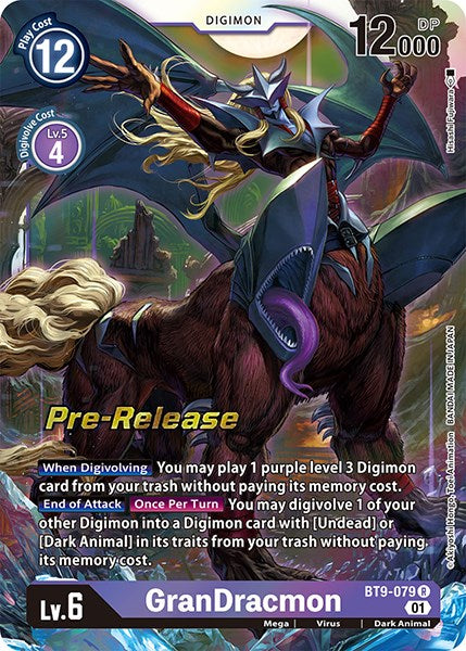 GranDracmon [BT9-079] [X Record Pre-Release Promos] | Enigma On Main