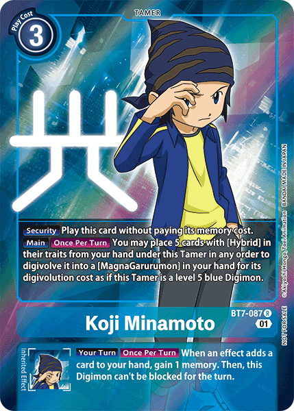 Koji Minamoto [BT7-087] (Alternative Art - Box Topper) [Next Adventure] | Enigma On Main