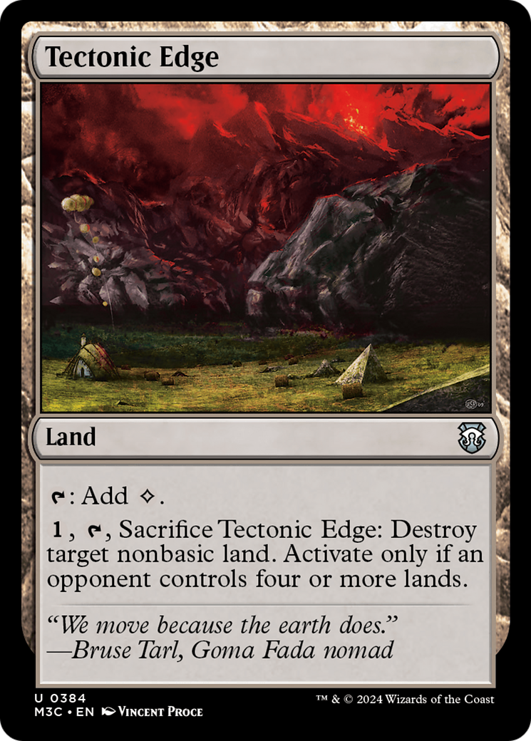 Tectonic Edge (Ripple Foil) [Modern Horizons 3 Commander] | Enigma On Main