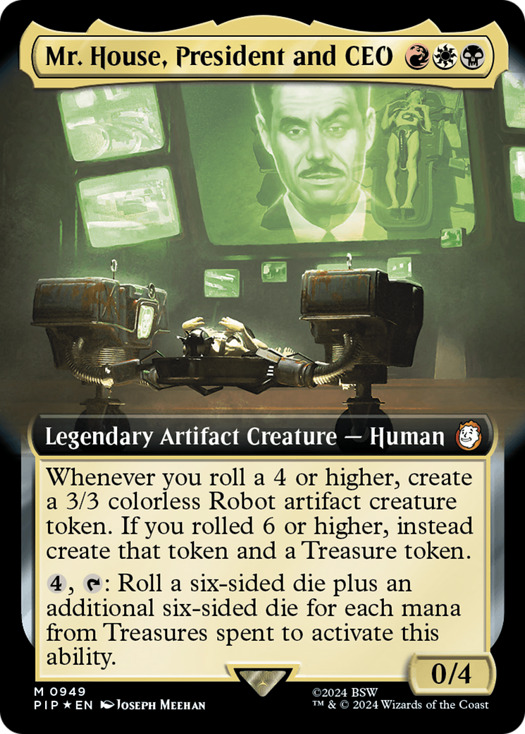 Mr. House, President and CEO (Extended Art) (Surge Foil) [Fallout] | Enigma On Main