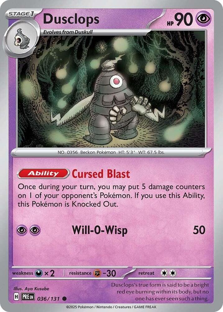Dusclops (036/131) [Scarlet & Violet: Prismatic Evolutions] | Enigma On Main