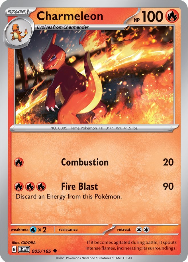 Charmeleon (005/165) [Scarlet & Violet: 151] | Enigma On Main