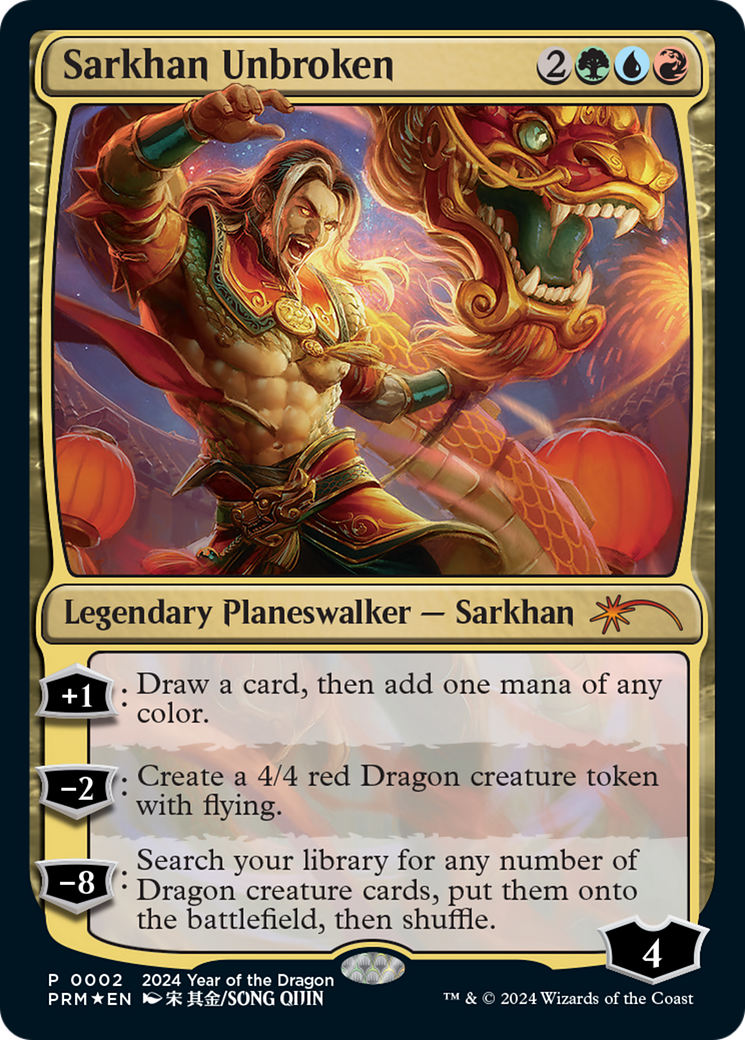 Sarkhan Unbroken (Year of the Dragon 2024) [Standard Showdown Promos] | Enigma On Main