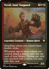 Neyali, Suns' Vanguard (Foil Etched) (Display Commander) [Phyrexia: All Will Be One Commander] | Enigma On Main