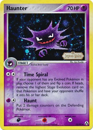 Haunter (35/92) (Stamped) [EX: Legend Maker] | Enigma On Main