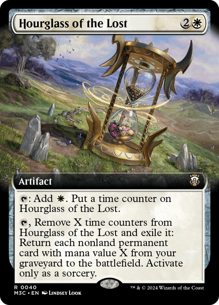 Hourglass of the Lost (Extended Art) (Ripple Foil) [Modern Horizons 3 Commander] | Enigma On Main