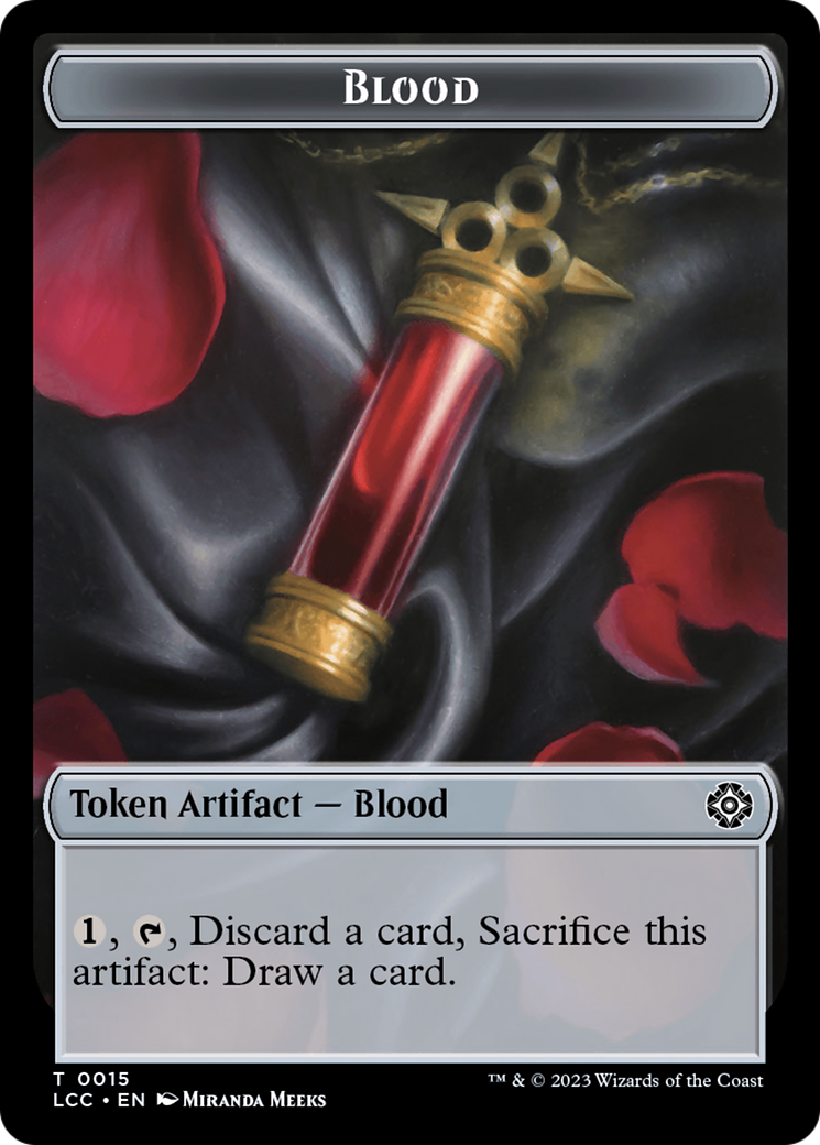 Blood // Vampire (0004) Double-Sided Token [The Lost Caverns of Ixalan Commander Tokens] | Enigma On Main