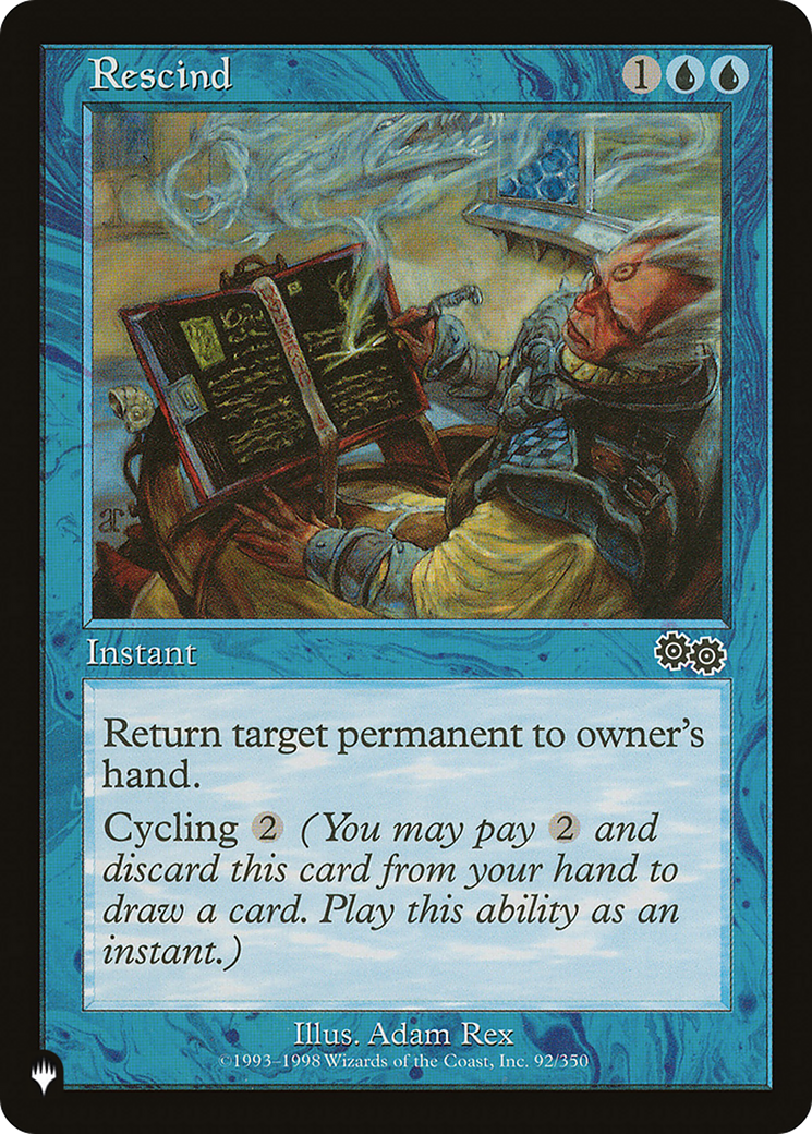 Rescind [The List] | Enigma On Main