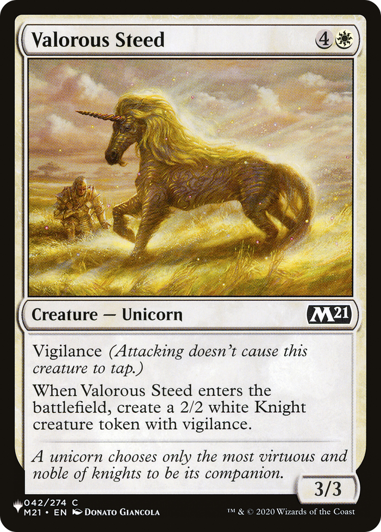 Valorous Steed [The List Reprints] | Enigma On Main