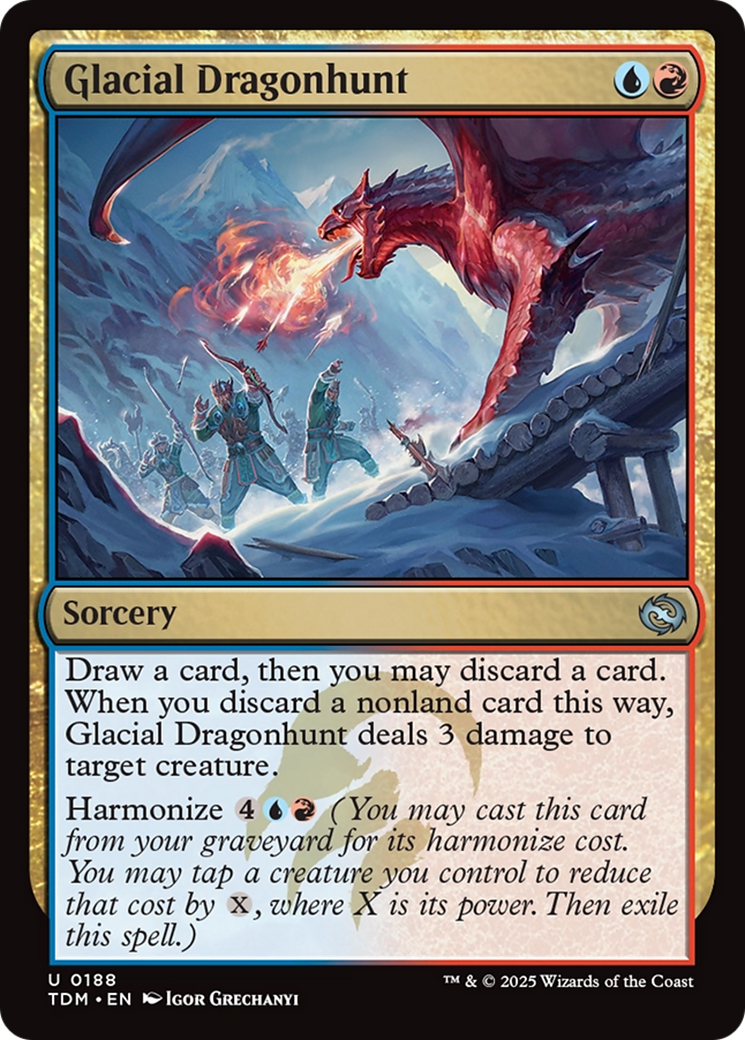 Glacial Dragonhunt [Tarkir: Dragonstorm] | Enigma On Main