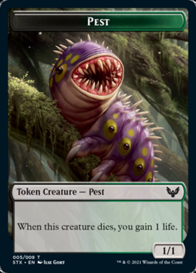 Inkling // Pest Double-Sided Token [Strixhaven: School of Mages Tokens] | Enigma On Main