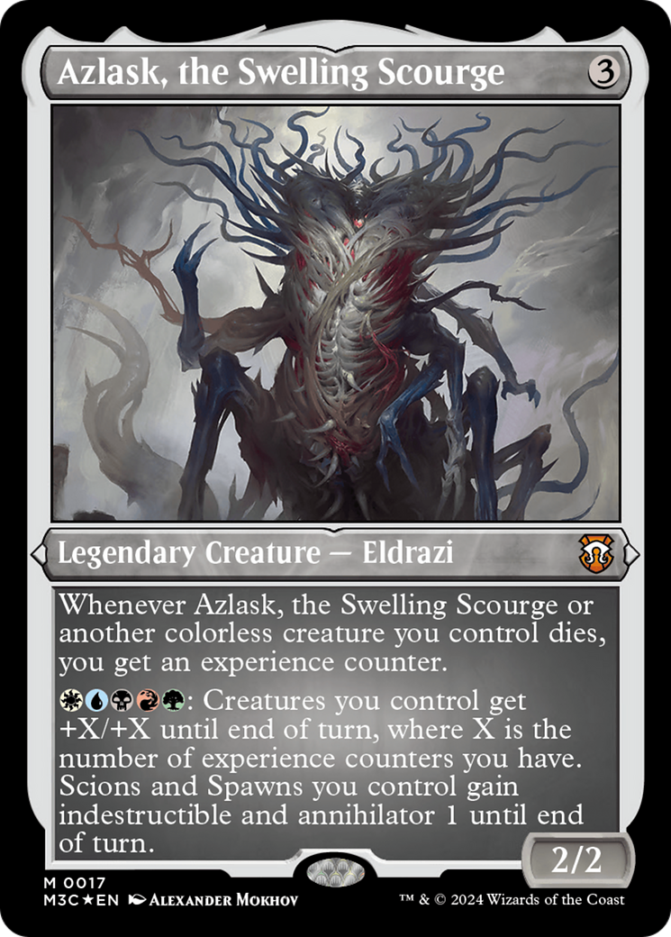 Azlask, the Swelling Scourge (Foil Etched) [Modern Horizons 3 Commander] | Enigma On Main