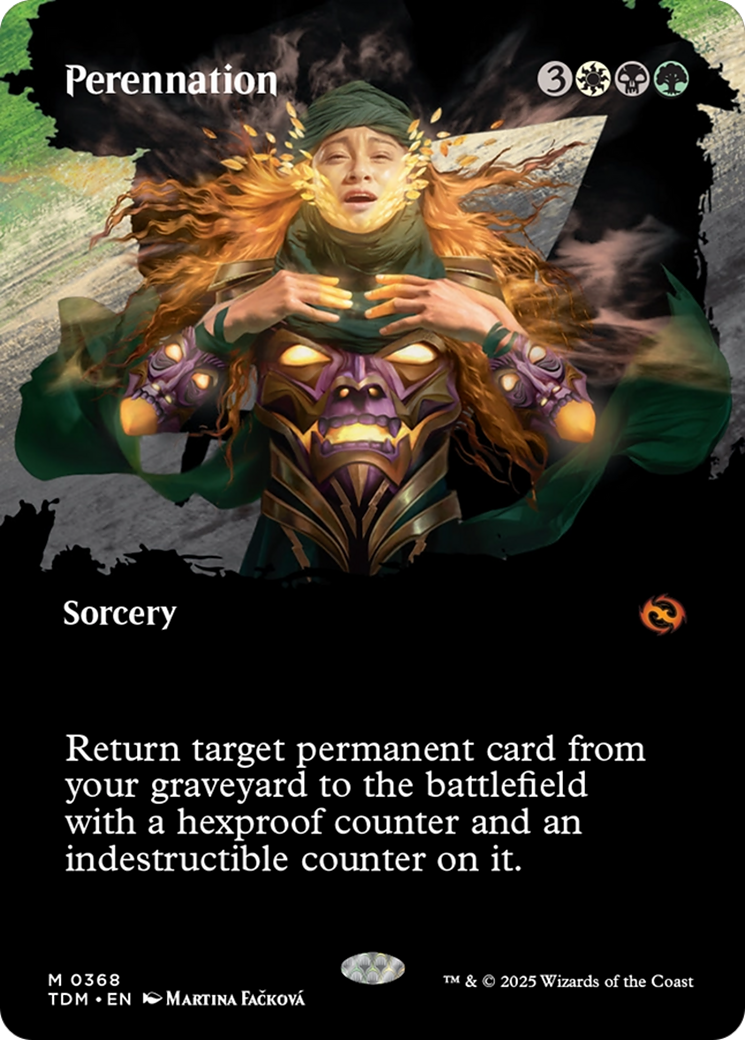 Perennation (Borderless) [Tarkir: Dragonstorm] | Enigma On Main