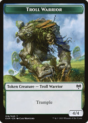 Elf Warrior // Troll Warrior Double-Sided Token [Kaldheim Tokens] | Enigma On Main