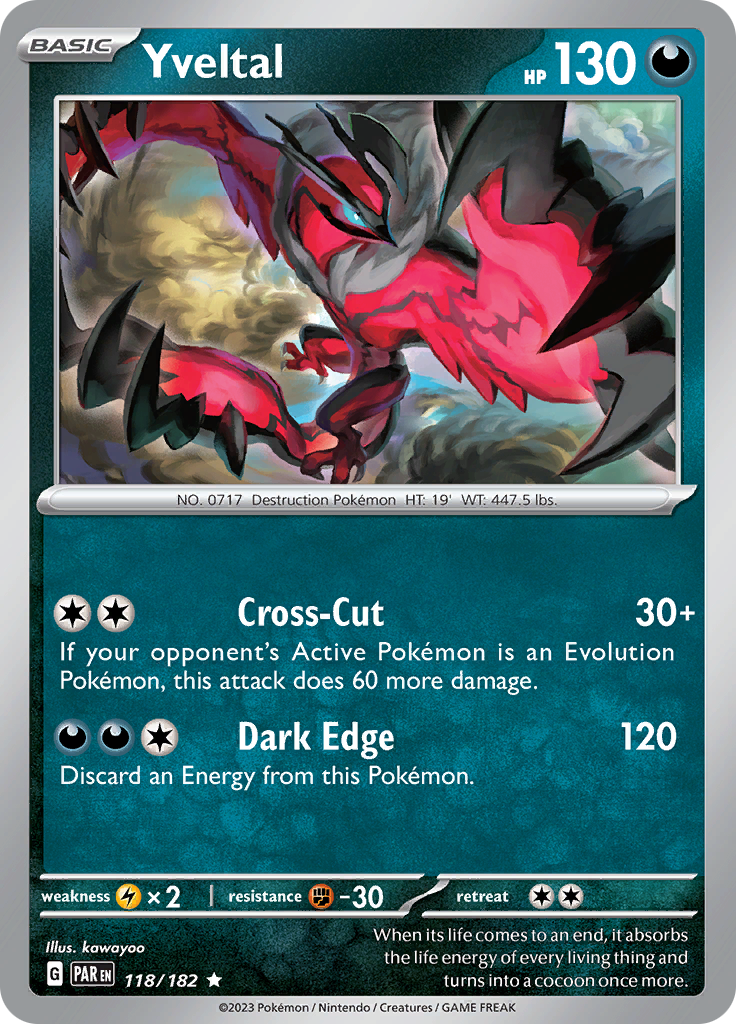 Yveltal (118/182) [Scarlet & Violet: Paradox Rift] | Enigma On Main