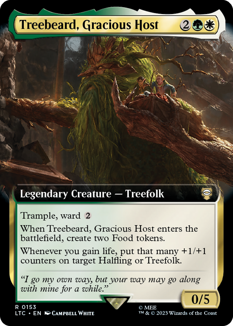 Treebeard, Gracious Host (Extended Art) [The Lord of the Rings: Tales of Middle-Earth Commander] | Enigma On Main