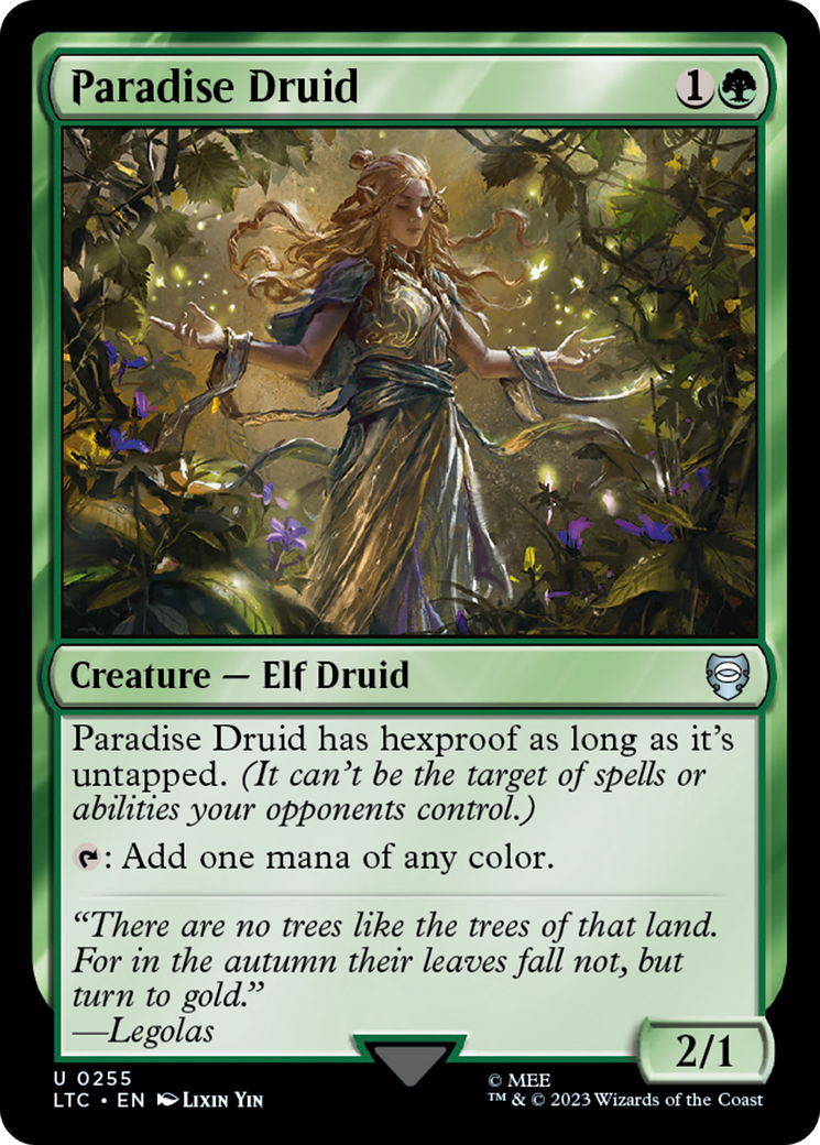 Paradise Druid [The Lord of the Rings: Tales of Middle-Earth Commander] | Enigma On Main