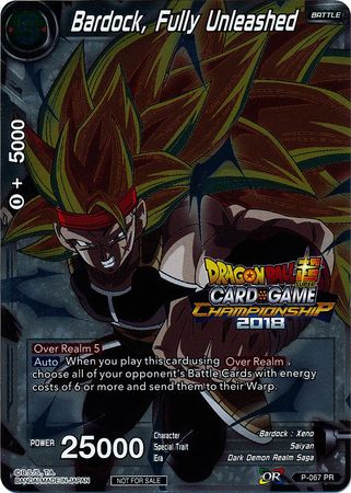 Bardock, Fully Unleashed (P-067) [Tournament Promotion Cards] | Enigma On Main