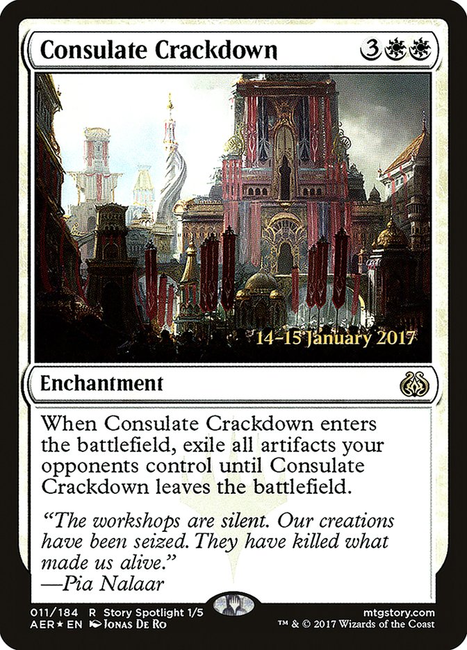 Consulate Crackdown [Aether Revolt Prerelease Promos] | Enigma On Main