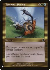 Temporal Spring [The List Reprints] | Enigma On Main