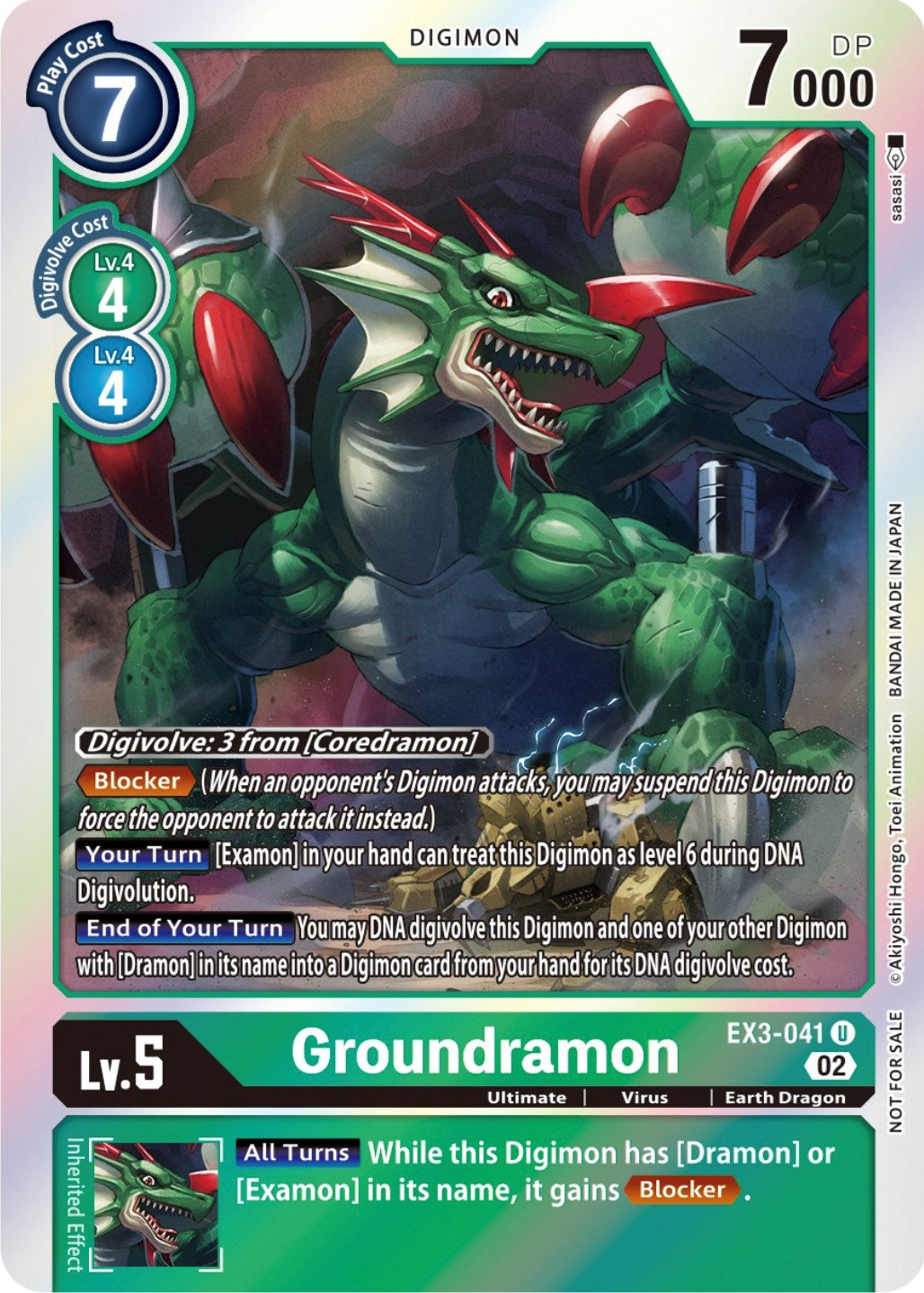 Groundramon [EX3-041] (Alternate Art) [Draconic Roar] | Enigma On Main