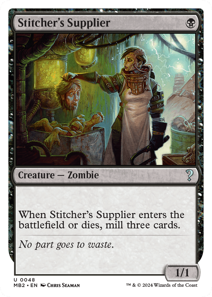 Stitcher's Supplier (White Border) [Mystery Booster 2] | Enigma On Main