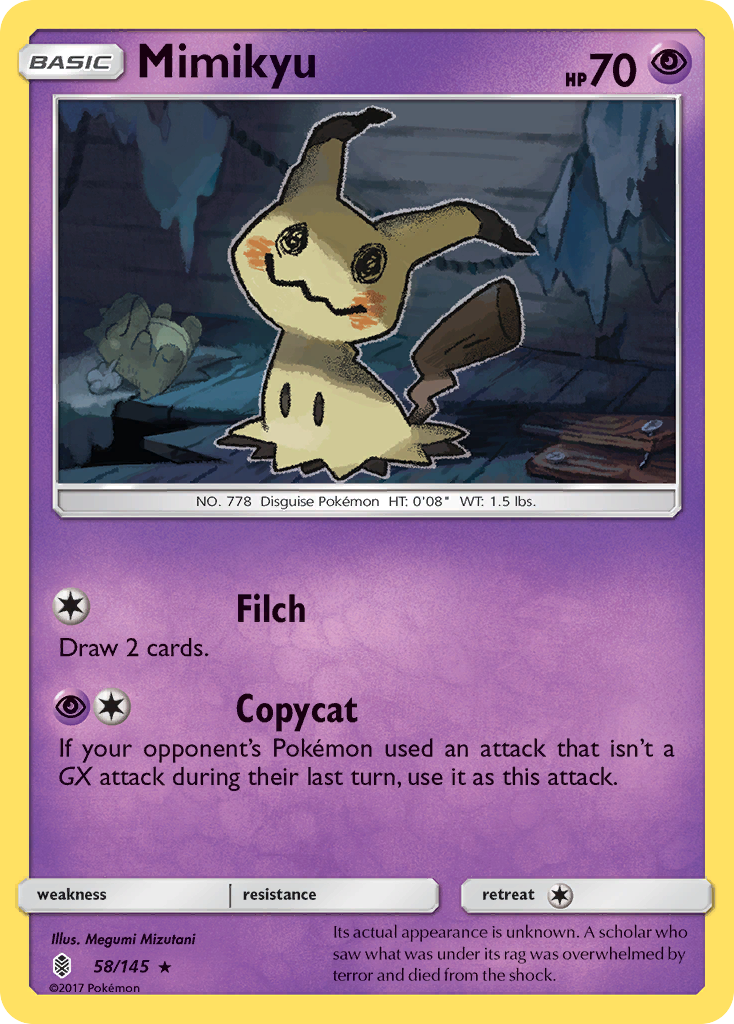 Mimikyu (58/145) [Sun & Moon: Guardians Rising] | Enigma On Main