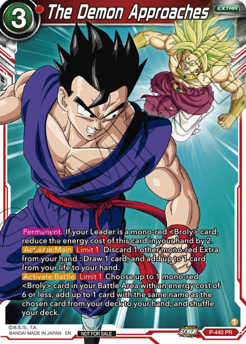 The Demon Approaches (Zenkai Series Tournament Pack Vol.2) (P-440) [Tournament Promotion Cards] | Enigma On Main
