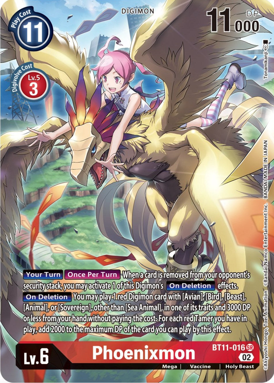 Phoenixmon [BT11-016] (Alternate Art) [Dimensional Phase] | Enigma On Main