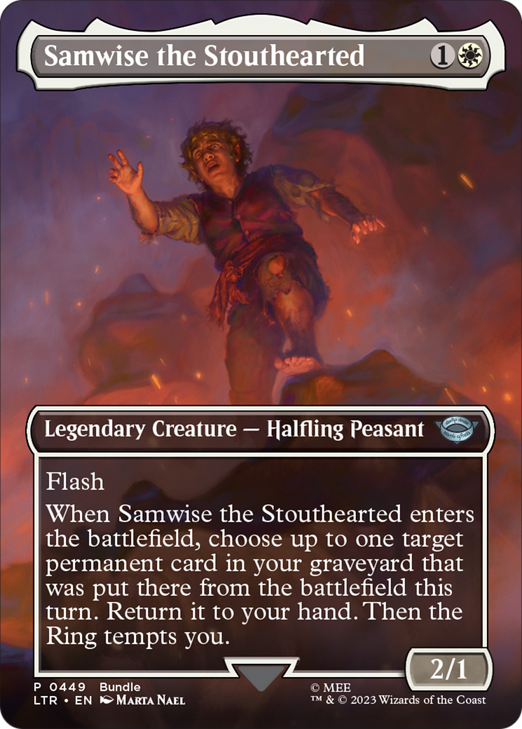 Samwise the Stouthearted (Borderless Alternate Art) [The Lord of the Rings: Tales of Middle-Earth] | Enigma On Main