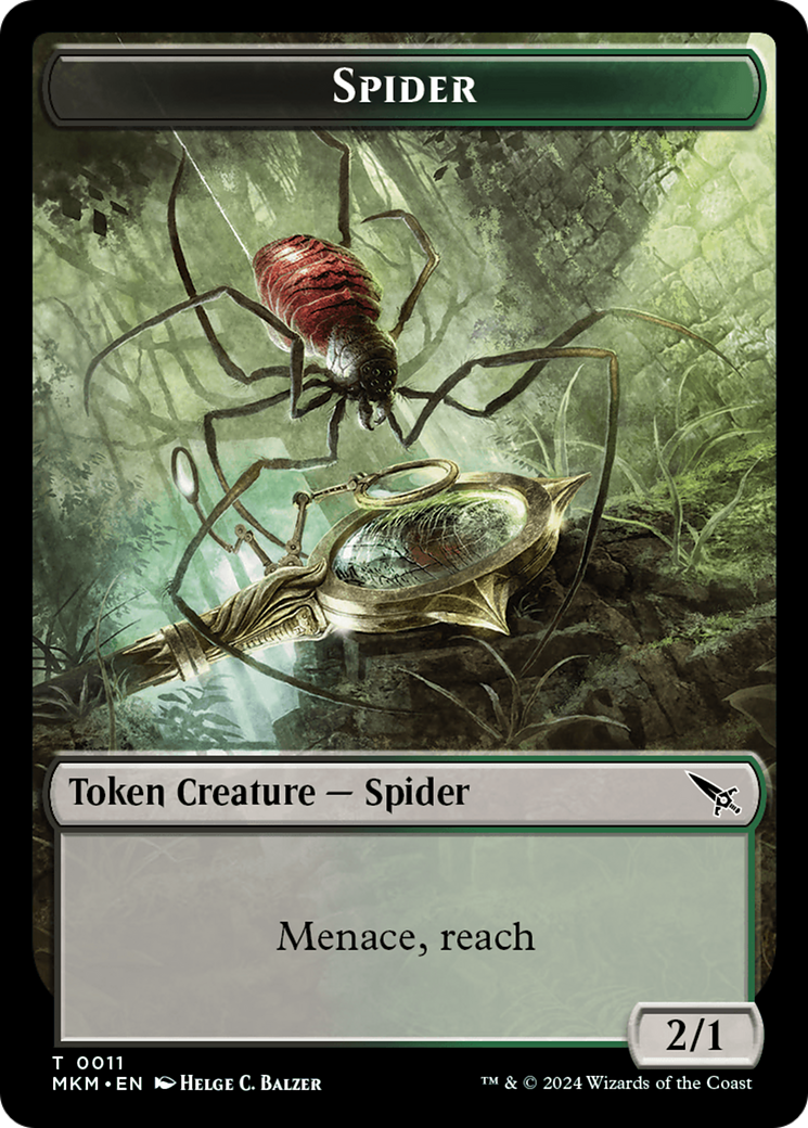 Spider Token [Murders at Karlov Manor Tokens] | Enigma On Main