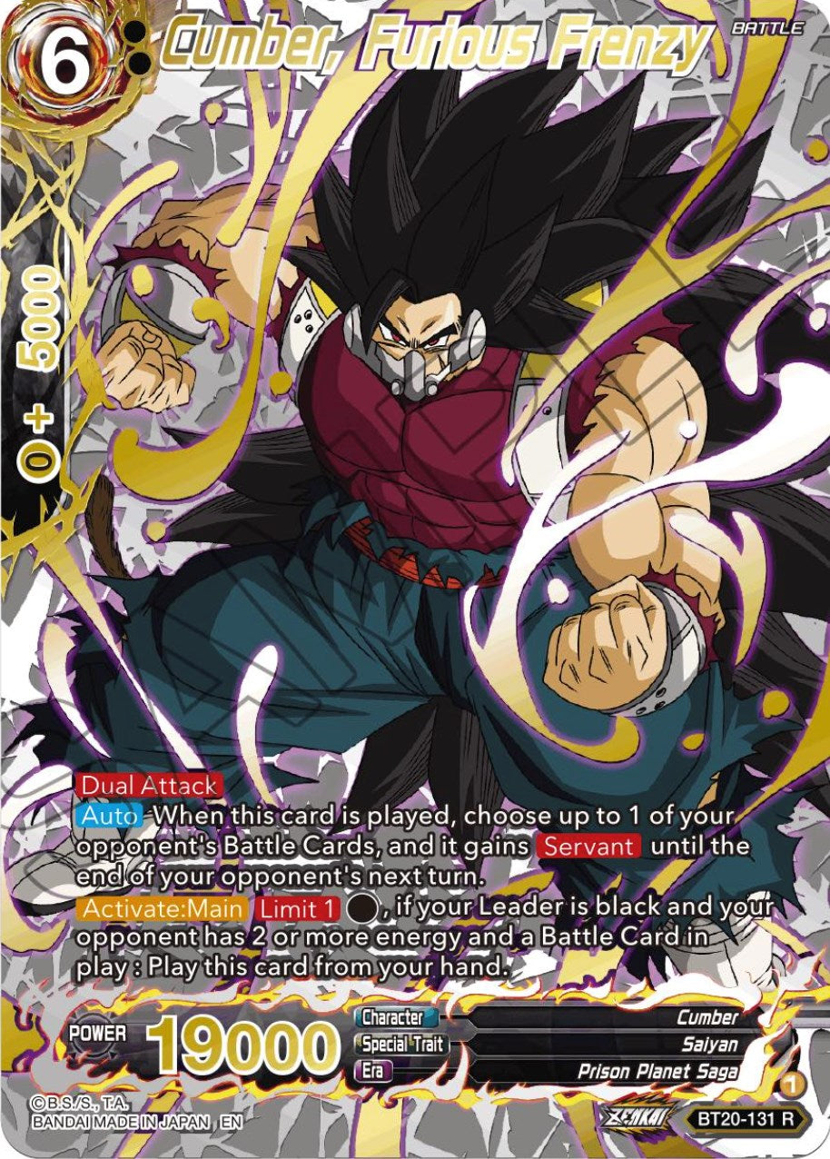 Cumber, Furious Frenzy (Gold-Stamped) (BT20-131) [Power Absorbed] | Enigma On Main