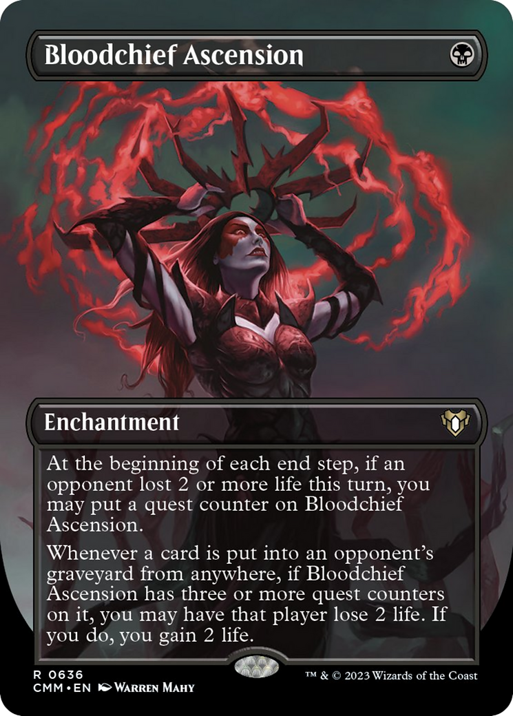 Bloodchief Ascension (Borderless Alternate Art) [Commander Masters] | Enigma On Main