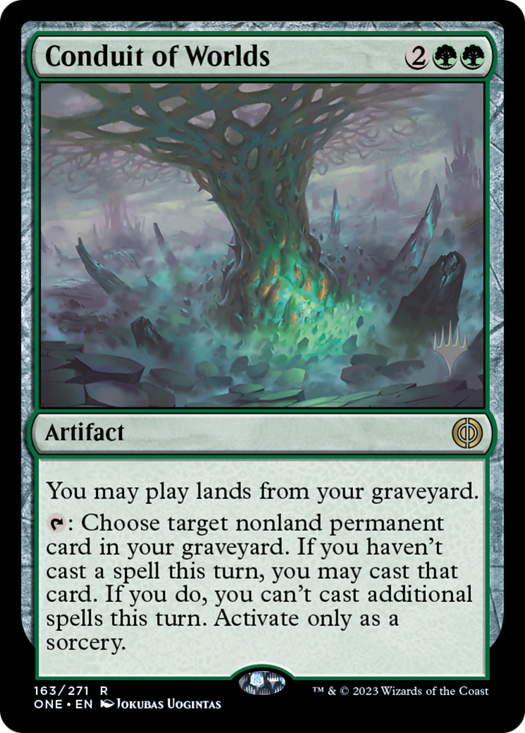 Conduit of Worlds (Promo Pack) [Phyrexia: All Will Be One Promos] | Enigma On Main