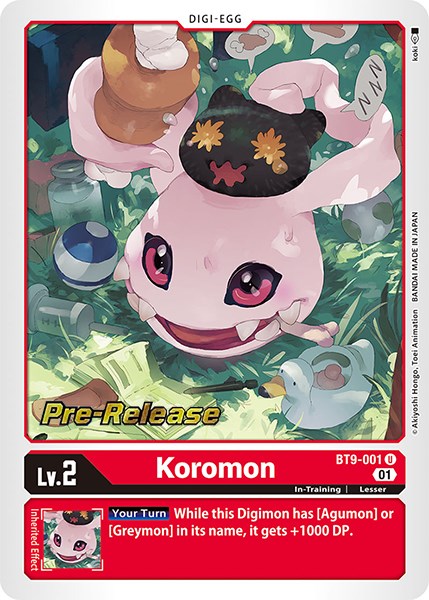 Koromon [BT9-001] [X Record Pre-Release Promos] | Enigma On Main