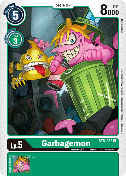 Garbagemon [BT5-052] [Battle of Omni] | Enigma On Main