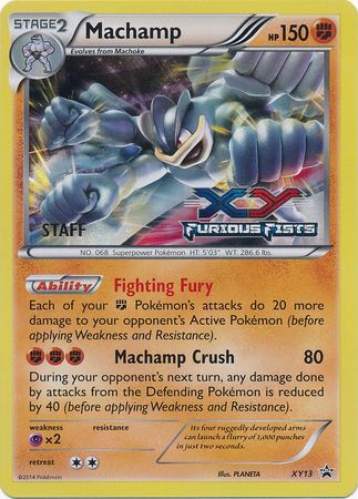 Machamp (XY13) (Staff) [XY: Black Star Promos] | Enigma On Main