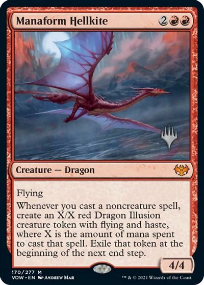 Manaform Hellkite (Promo Pack) [Innistrad: Crimson Vow Promos] | Enigma On Main