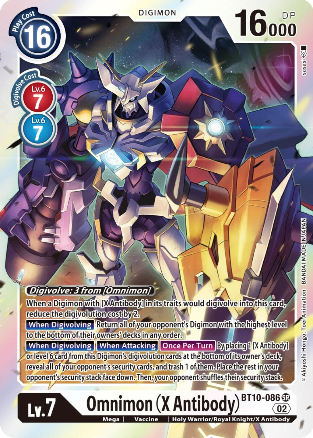 Omnimon (X Antibody) [BT10-086] [Xros Encounter] | Enigma On Main