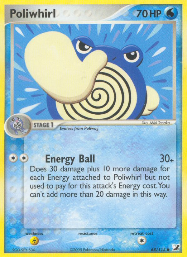 Poliwhirl (68/115) [EX: Unseen Forces] | Enigma On Main