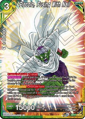 Piccolo, Fusing With Nail (BT17-139) [Ultimate Squad] | Enigma On Main