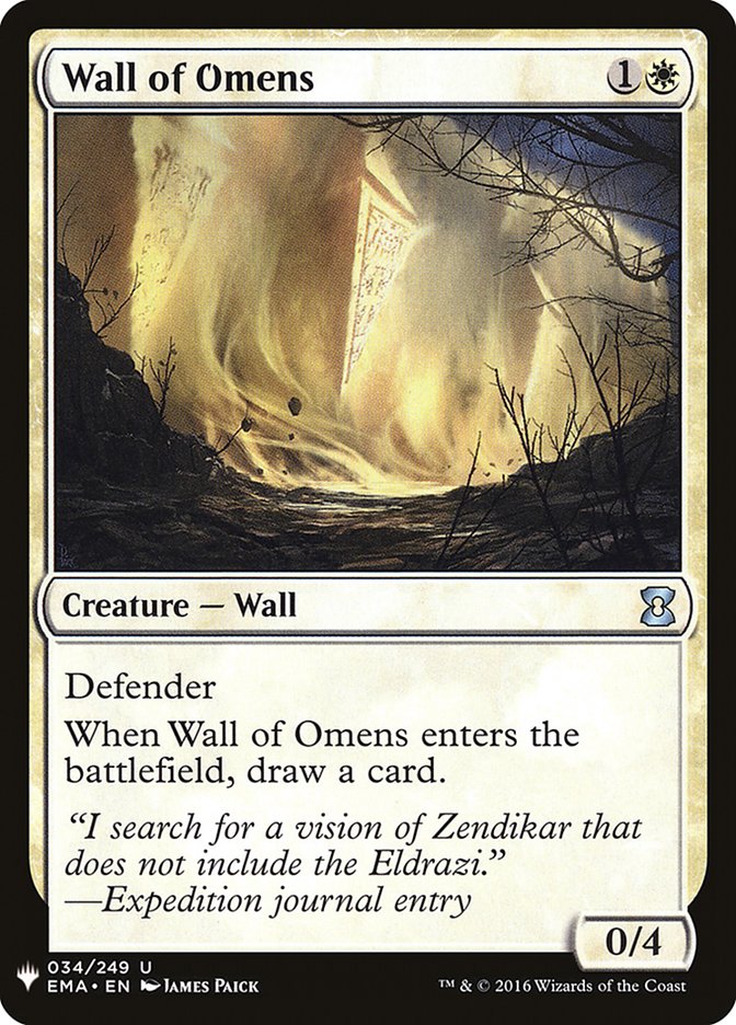 Wall of Omens [Mystery Booster] | Enigma On Main