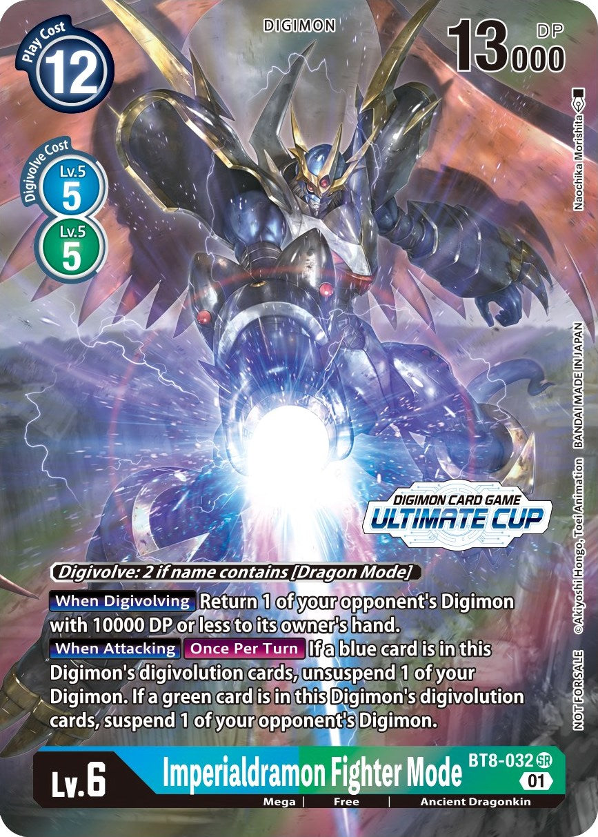 Imperialdramon Fighter Mode [BT8-032] (April Ultimate Cup 2022) [New Awakening Promos] | Enigma On Main