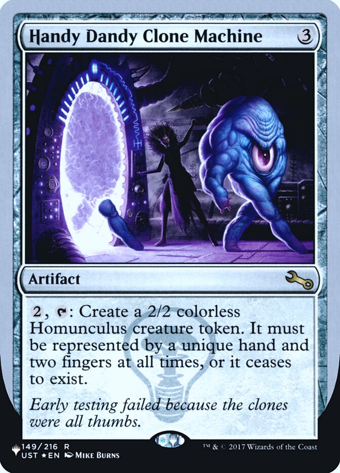 Handy Dandy Clone Machine (Unfinity Foil Edition) [The List] | Enigma On Main