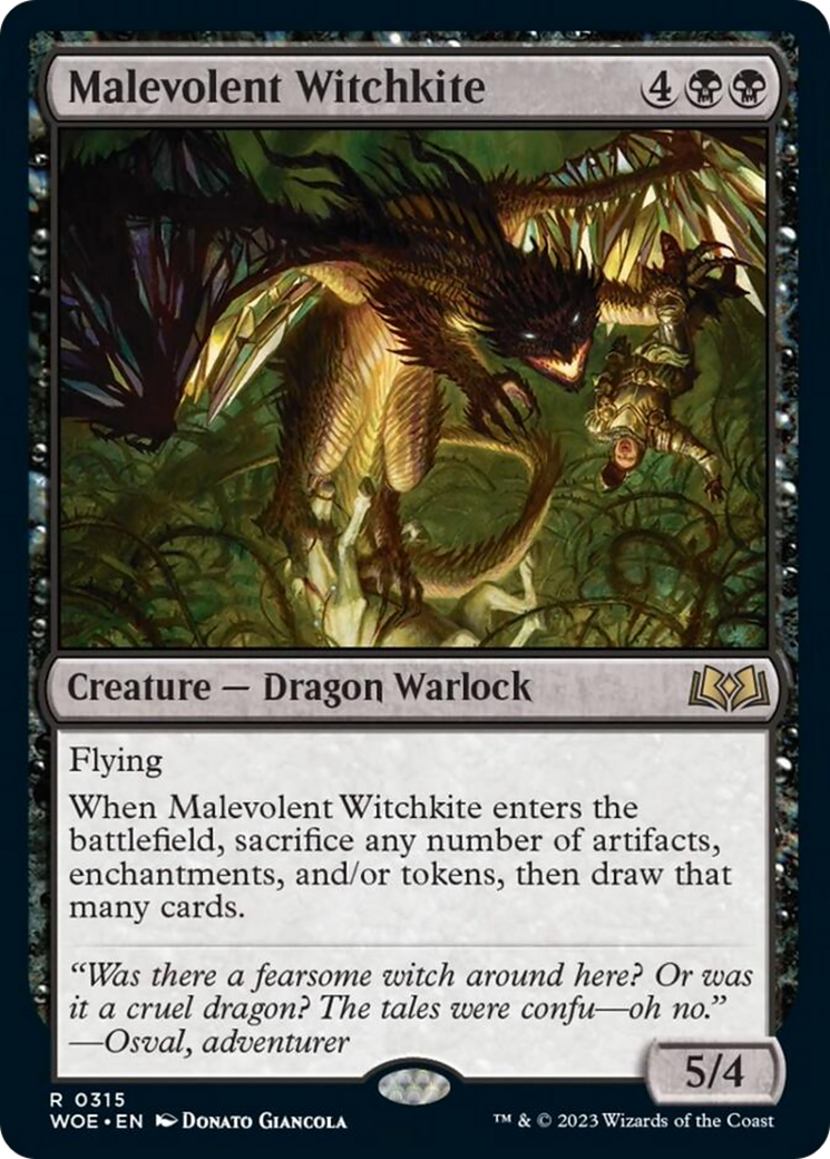 Malevolent Witchkite [Wilds of Eldraine] | Enigma On Main